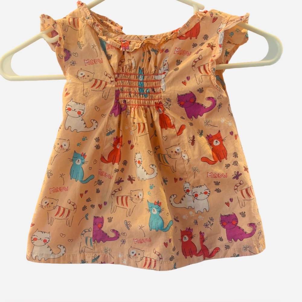 Penelope Mack Pink Cat Print Dress